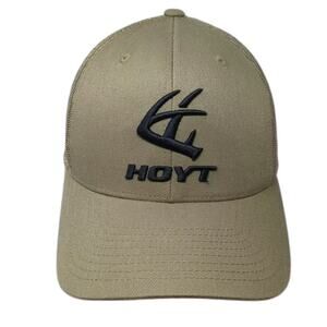 Hoyt Archery Green Trucker Hat One Size OS Embroidered Snapback Adjustable